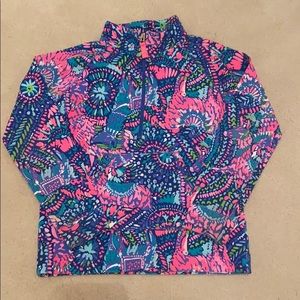 Lily Pulitzer 1/2 zip pullover, size 6-7.